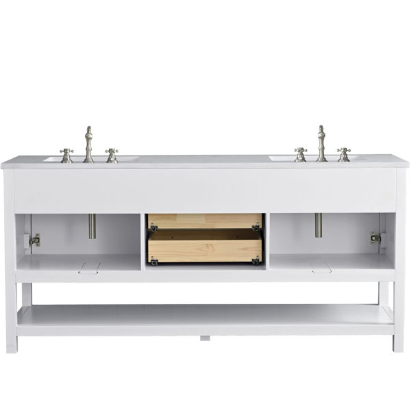 Mercury Row® Vicini 72" Double Bathroom Vanity & Reviews | Wayfair
